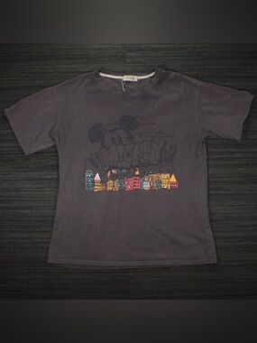 TYM Disney Mickey Mouse Toronto Graphic Tee Gray